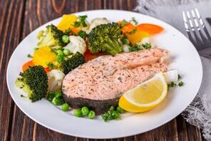 Japanese diet dish with lean fish