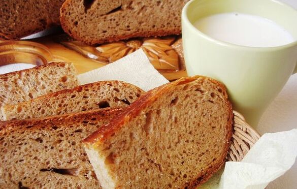 black bread with kefir as part of the Japanese diet
