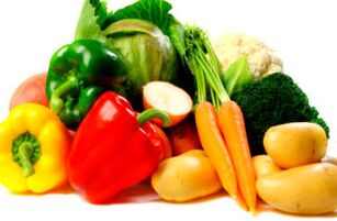 The second day of the Favorite diet - vegetable