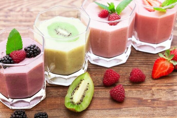 Fruit-berry smoothies